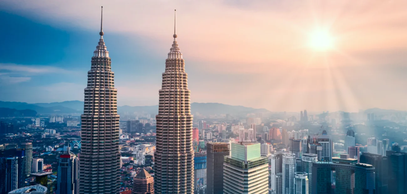 Cropped Ariel View KLCC